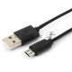Кабель Cablexpert USB 2.0 Pro, AM/microBM 5P, 1.8м, витой, черный, пакет (CC-mUSB2C-AMBM-6)