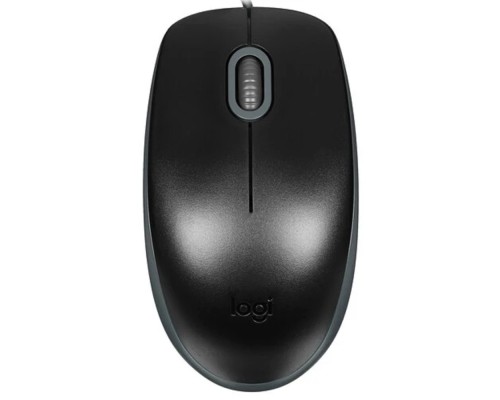 [Мышь] 910-005502 Мышь Logitech M110 Silent Black [бесшумная, оптическая, 1000dpi, USB, 1.8м] 