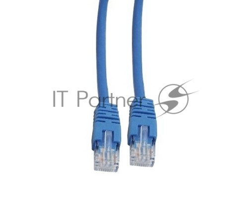 Патч-корд UTP Cablexpert кат.5e, 2м, литой, многожильный (синий)
