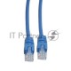 Патч-корд UTP Cablexpert кат.5e, 2м, литой, многожильный (синий)