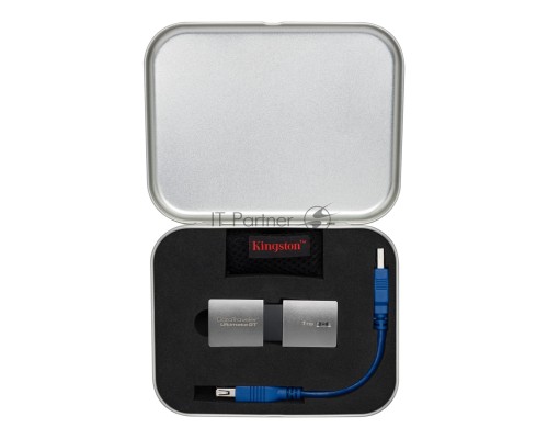 Флеш накопитель 1TB Kingston DataTraveler Ultimate GT, USB 3.1 G1, Серебристый