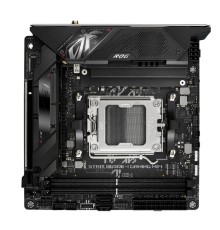 ASUS ROG STRIX B650E-I GAMING WIFI (Socket AM5, mini ITX, 2xDDR5(64GB), HDMI 2.1, 1xPCIe 5.0x16, 1xLAN (2.5GbE), Wi-Fi 6E, BT, 2xSATA 6Gb/s, 2xM.2, 2xType-C, 4xUSB 3.2, 2xUSB 2.0)