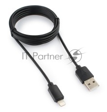 Кабель USB Гарнизон GCC-USB2-AP2-6 AM/Lightning, для iPhone5/6/7, IPod, IPad, 1.8м, черный, пакет