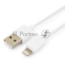 Кабель USB Гарнизон GCC-USB2-AP2-6-W AM/Lightning, для iPhone5/6/7, IPod, IPad, 1.8м, белый, пакет