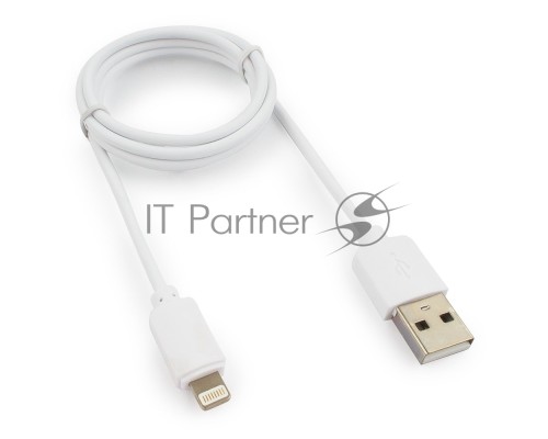 Кабель USB Гарнизон GCC-USB2-AP2-1M-W AM/Lightning, для iPhone5/6/7, IPod, IPad, 1м, белый, пакет