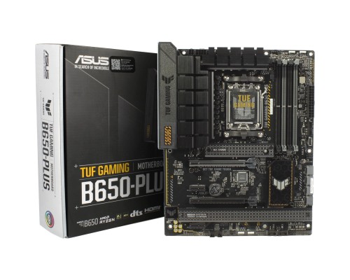 [Материнская плата] ASUS TUF GAMING B650-PLUS (Socket AM5, ATX, 4xDDR5(256GB), DP/HDMI 2.1, 2xPCIe 4.0x16/2xPCIe 4.0, 1xLAN (2.5GbE), 4xSATA 6Gb/s, 3xM.2, 1xType-C, 3xUSB 3.2, 4xUSB 2.0