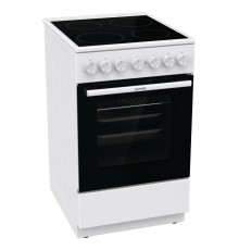 Электрическая плита Gorenje GEC5B41WG,  стеклокерамика,  без крышки,  белый