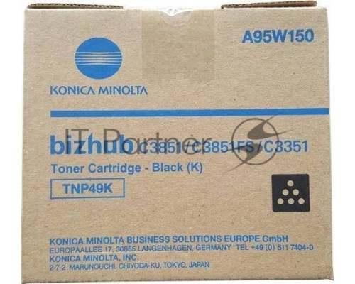 Картридж лазерный Konica-Minolta bizhub C3351/C3851 черный TNP-49K