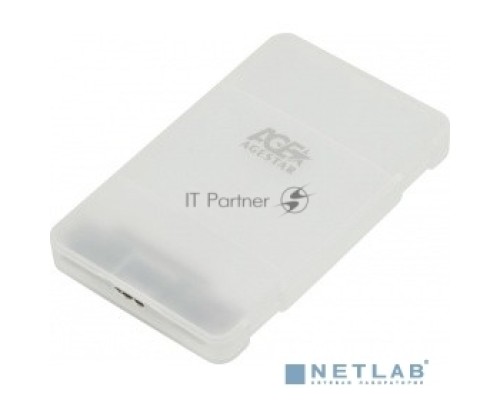 Внешний корпус для HDD/SSD AgeStar 3UBCP3 SATA пластик белый 2.5