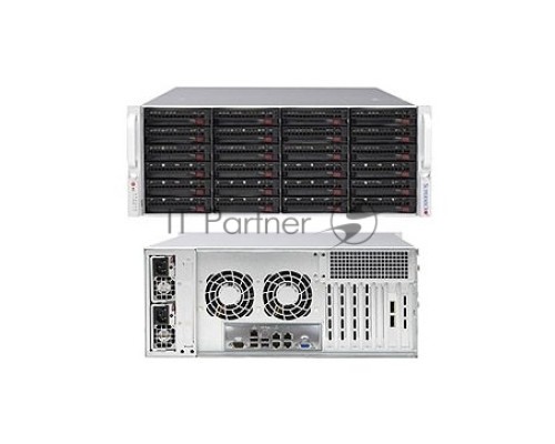 Платформа SuperMicro 6049P-E1CR24L noCPU(2)Scalable/TDP 70-205W/ no DIMM(16)/ 3008RAID HDD(24)LFF/ 2x10Gbe/ 5xFH/ 2x1200W