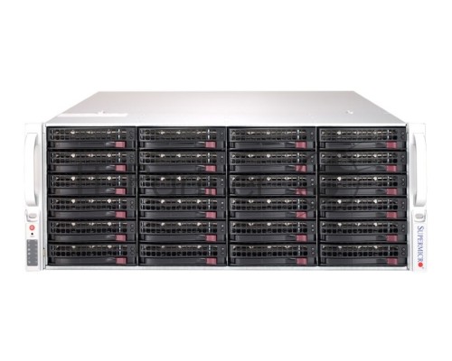 Платформа SuperMicro 6049P-E1CR24L noCPU(2)Scalable/TDP 70-205W/ no DIMM(16)/ 3008RAID HDD(24)LFF/ 2x10Gbe/ 5xFH/ 2x1200W