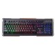 Клавиатура Oklick 717G черный/серый USB Multimedia LED