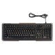 Клавиатура Oklick 717G черный/серый USB Multimedia LED