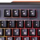 Клавиатура Oklick 717G черный/серый USB Multimedia LED