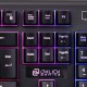 Клавиатура Oklick 717G черный/серый USB Multimedia LED