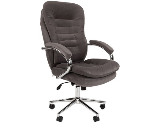 [Офисные кресла] Кресло Chairman Home 795 Россия ткань Т-55 серый N (7116608)