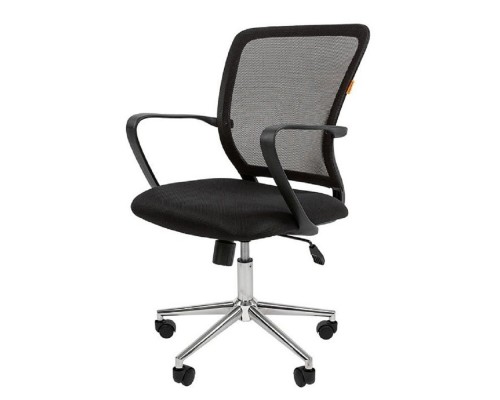 [Офисные кресла] Офисное кресло Chairman    698   Россия     TW-01  черный хром new (7077478)
