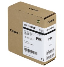 Картридж Canon PFI-1300PBK фото черный (330 мл) для Canon imagePROGRAF PRO-2000, PRO-4000, PRO-4000S, PRO-6000S