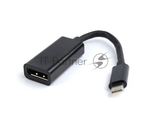 Переходник Cablexpert USB Type-C/DisplayPort, 15см, пакет (A-CM-DPF-01)