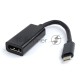 Переходник Cablexpert USB Type-C/DisplayPort, 15см, пакет (A-CM-DPF-01)