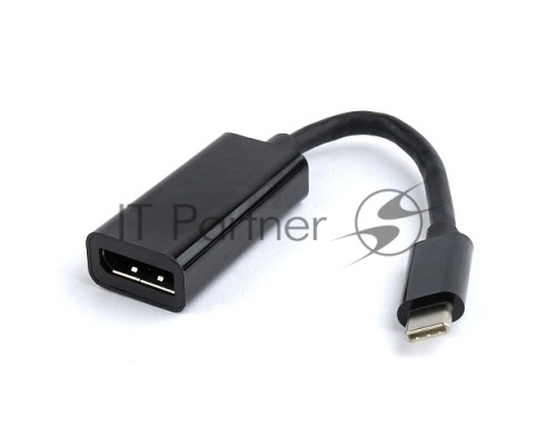 Переходник Cablexpert USB Type-C/DisplayPort, 15см, пакет (A-CM-DPF-01)