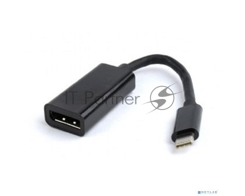 Переходник Cablexpert USB Type-C/DisplayPort, 15см, пакет (A-CM-DPF-01)