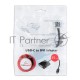 Переходник Cablexpert USB Type-C/DVI, 15см, пакет (A-CM-DVIF-01)