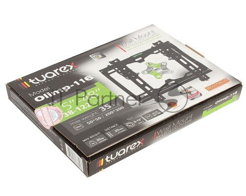 Кронштейн Tuarex OLIMP-116 black, настенный для TV 15