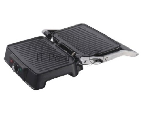 Электрический пресс-гриль Endever Grillmaster 220, серебристый/черный