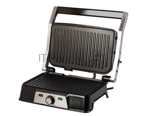 Электрический пресс-гриль Endever Grillmaster 220, серебристый/черный