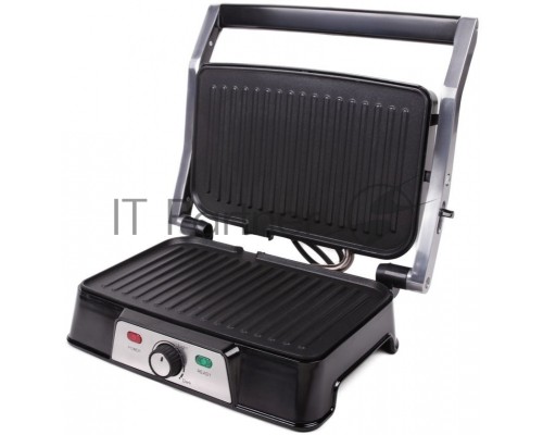 Электрический пресс-гриль Endever Grillmaster 220, серебристый/черный
