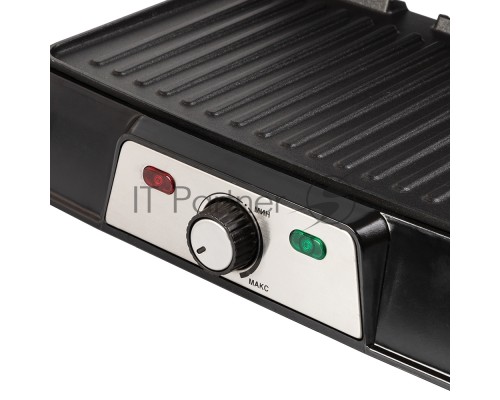 Электрический пресс-гриль Endever Grillmaster 220, серебристый/черный