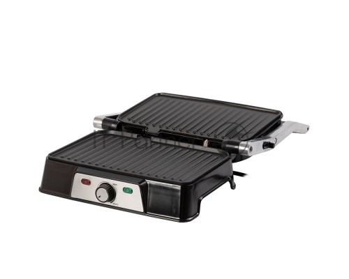 Электрический пресс-гриль Endever Grillmaster 220, серебристый/черный
