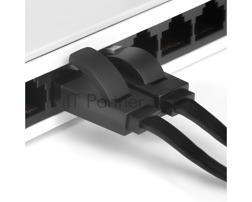 Патч-корд Greenconnect Патч-корд плоский прямой PROF 1.0m UTP медь, кат.6, черный, позолоченные контакты, 30 AWG, Premium ethernet high speed 10 Гбит/с, RJ45, T568B (GCR-LNC616-1.0m) Патч-корд Greenconnect Патч-корд плоский прямой PROF 1.0m UTP медь, кат.6, черный, позолоченные контакты, 30 AWG, Premium ethernet high speed 10 Гбит/с, RJ45, T568B (GCR-LNC616-1.0m)