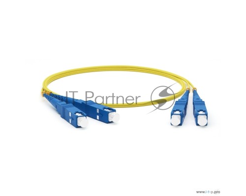 Патч-корд Hyperline FC-D2-9-SC/­UR-SC/­UR-H-1M-LSZH-YL Патч-корд волоконно-оптический (шнур) SM 9/­125 (OS2), SC/­UPC-SC/­UPC, 2.0 мм, duplex, LSZH, 1 м