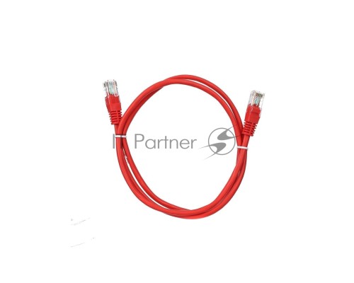 Патчкорд литой Aopen/Qust UTP кат.5е 1м красный  <ANP511_1M_R>