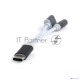 Переходник Cablexpert USB Type-C/Jack3.5 F+ Type-C F, черный, пакет (CCA-UC3.5F-02)