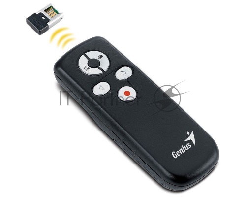 Презентер Genius Media Pointer 100 черный, радиоканал, USB, кнопки - 5