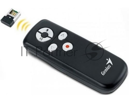 Презентер Genius Media Pointer 100 черный, радиоканал, USB, кнопки - 5