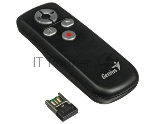 Презентер Genius Media Pointer 100 черный, радиоканал, USB, кнопки - 5