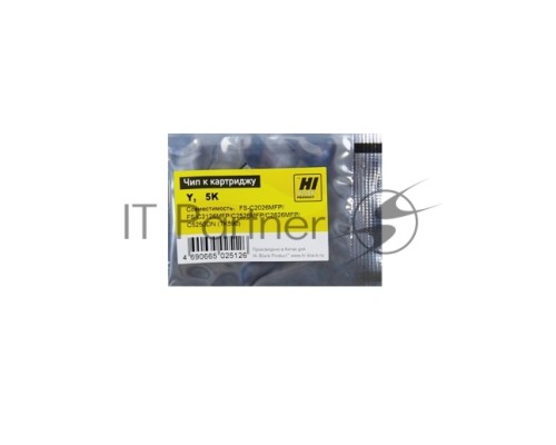 Чип Hi-Black к картриджу Kyocera Mita FS-C2026/C2126MFP/C5250DN, Y, TK-590, 5К
