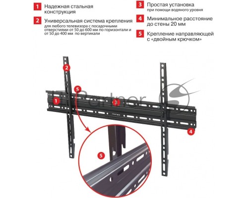 Кронштейн Arm media PLASMA-1 new black, 32