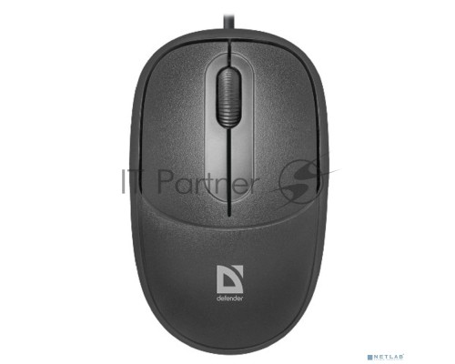 Мышь проводная Defender Datum MS-980 черный, 1000 dpi, USB, кнопки - 3