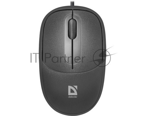 Мышь проводная Defender Datum MS-980 черный, 1000 dpi, USB, кнопки - 3