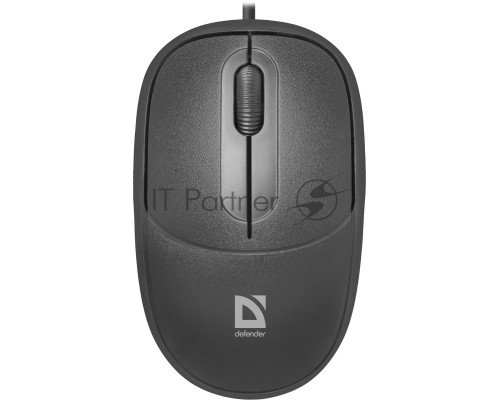 Мышь проводная Defender Datum MS-980 черный, 1000 dpi, USB, кнопки - 3