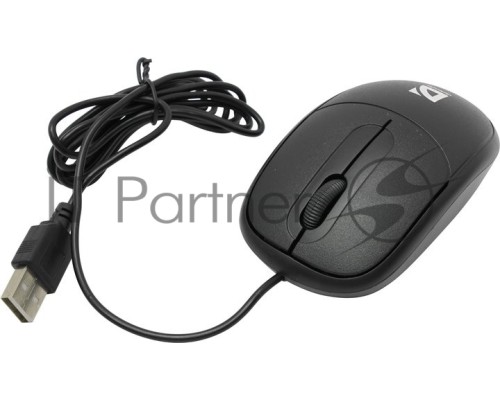 Мышь проводная Defender Datum MS-980 черный, 1000 dpi, USB, кнопки - 3