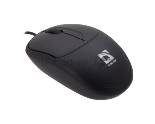 Мышь проводная Defender Datum MS-980 черный, 1000 dpi, USB, кнопки - 3