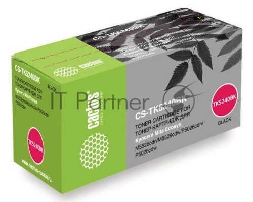 Картридж лазерный Cactus CS-TK5240BK черный (4000стр.) для Kyocera Ecosys M5526cdn/M5526cdw/P5026cdn/P5026cdw