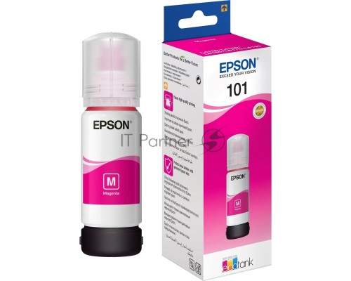 Чернила Epson L101 C13T03V34A пурпурный (70 мл) для Epson L4150/L4160/L6160/L6170/L6190