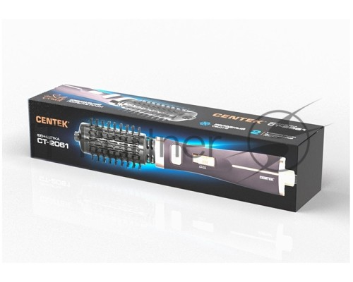 Фен-щетка Centek CT-2061 1000 Вт золото/чёрный